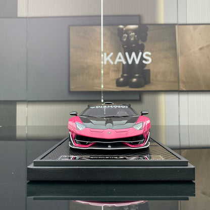 VIP 1/18 Lamborghini SVJ wide body modified car model ornament