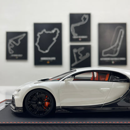 BBA MODEL 1/18 Bugatti Chiron Profilée – Black & White Panda