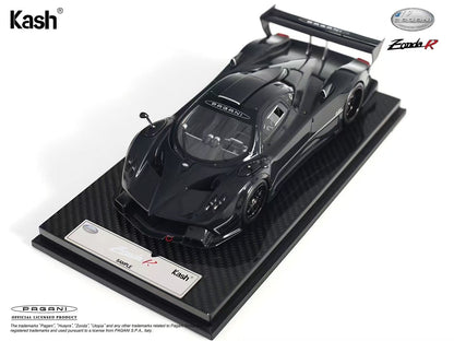 Kash Model 1/18 Pagani Zonda R Gloss Carbon Black Diecast Model