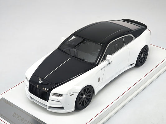 DG 1/18 Rolls-Royce Phantom Black and White Simulation Car Model Birthday Gift