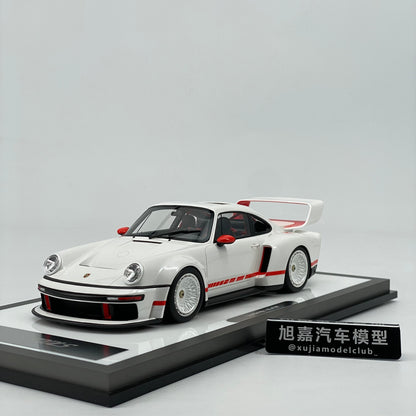 MCM 1/18 Porsche Singer DLS Turbo Pearl White Limited Edition Car Model Birthday Gift Ornaments