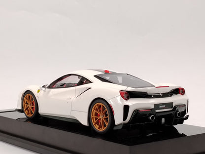 Amalgam 1/18 Ferrari 488 PISTA Gucci White Limited Edition Model Car Ornament