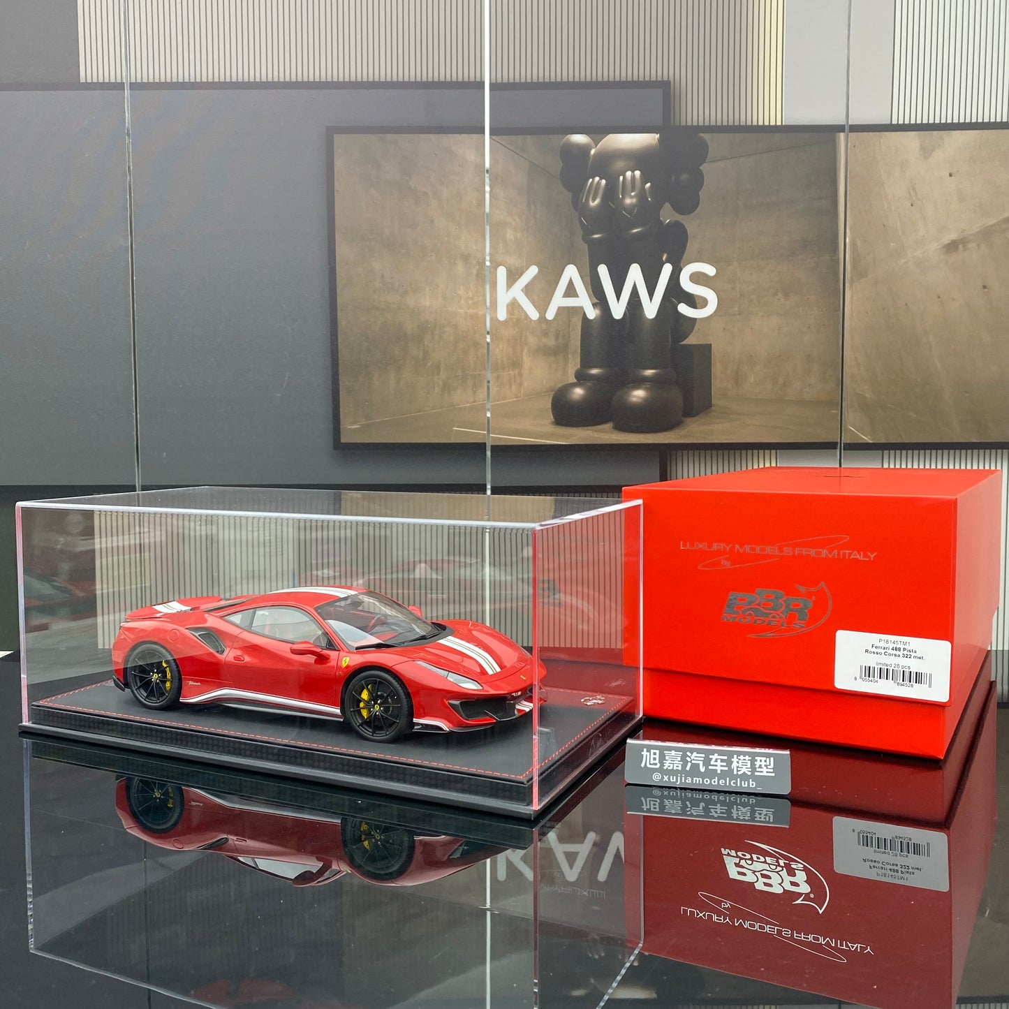 BBR 1/18 Ferrari 488pista series limited edition simulation car model ornaments