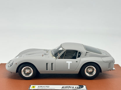 BBR 1/18 Ferrari 250GTO TEST Monza 1961 with figure BBR1855ST grey
