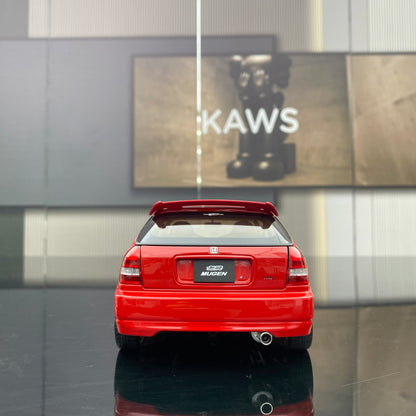 MH 1/18 Honda Civic EK9 Alloy Fully Open Simulation Car Model Ornaments