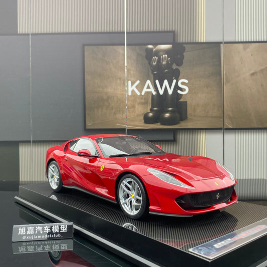 Amalgam 1/12 Ferrari 812 SUPERFAST Red Simulation Car Model