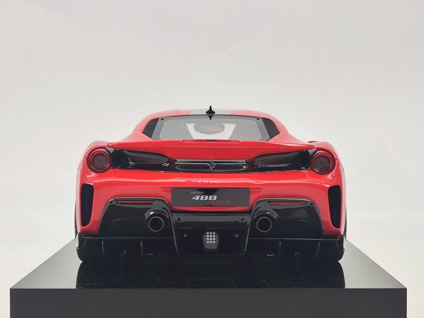 Amalgam 1/18 Ferrari 488 PISTA with Red Logo, Resin Model Car