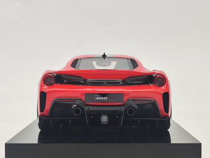 Amalgam 1/18 Ferrari 488 PISTA with Red Logo, Resin Model Car