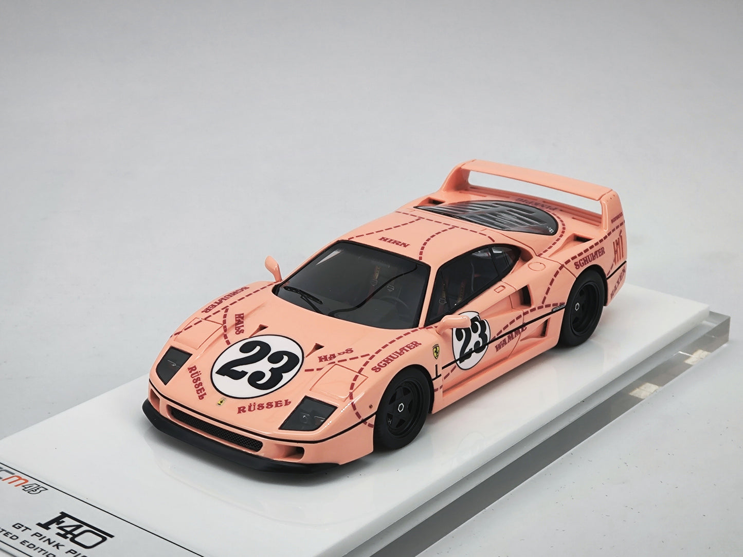 SCM 1/43 Ferrari F40 JPS Black Gold Paint Resin Model Car