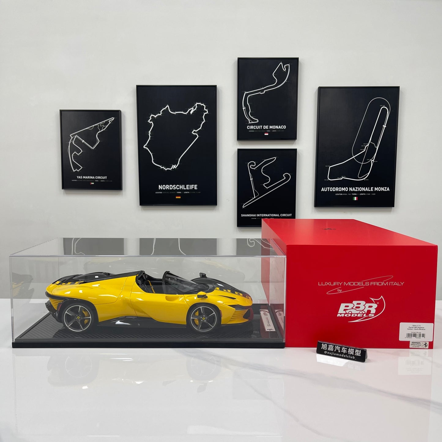 BBR 1/12 Ferrari SP3 Daytona 599+1 Spider Modena Yellow BBR1217O