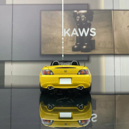 MH 1/18 Honda S2000 (AP2) Yellow Alloy Fully Open Simulation Car Model