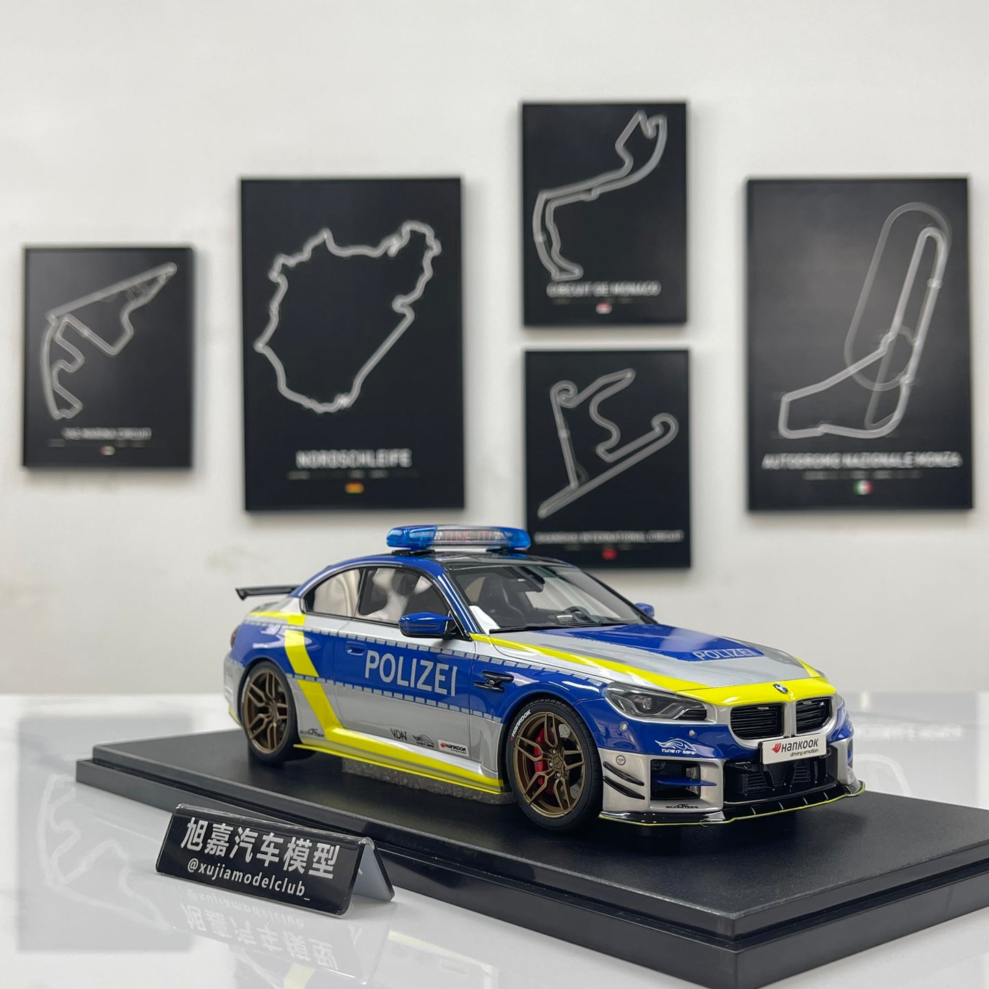 GT Spirit 1/18 BMW AC Schnitzer ACS2 Sport Polizei 2024 Blue/Silver Livery (GT573)