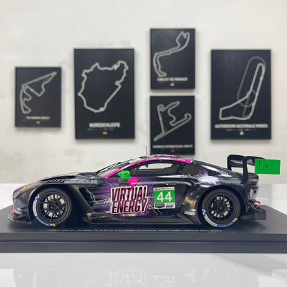 TopSpeed 1/18 Aston Martin Vantage GT3 Evo #44 Magnus Racing Black/Purple Livery (TS0690)