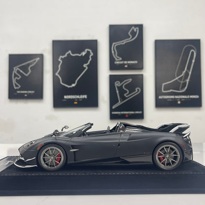 HH Model 1/18 Pagani Huayra Matte Black Carbon HH663