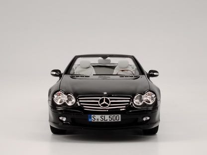 Norev 1/18 Mercedes SL 500 2003 black alloy car model ornaments birthday gift