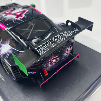 TopSpeed 1/18 Aston Martin Vantage GT3 Evo #44 Magnus Racing Black/Purple Livery (TS0690)