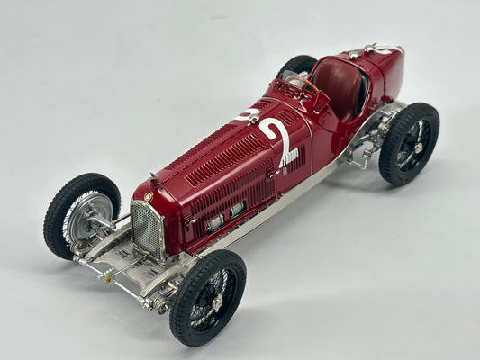 CMC 1/18 Alfa Romeo P3 Caracciola #2 Red Alloy Car Model M220