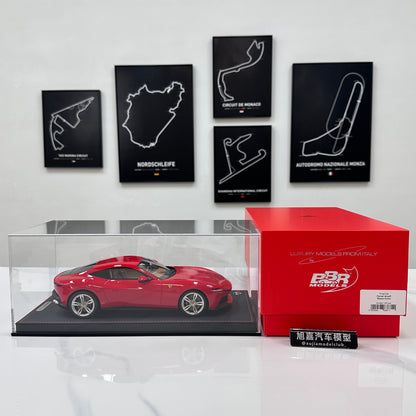 BBR 1/18 Ferrari Amalfi, standard red, silver wheels, black calipers P18272A