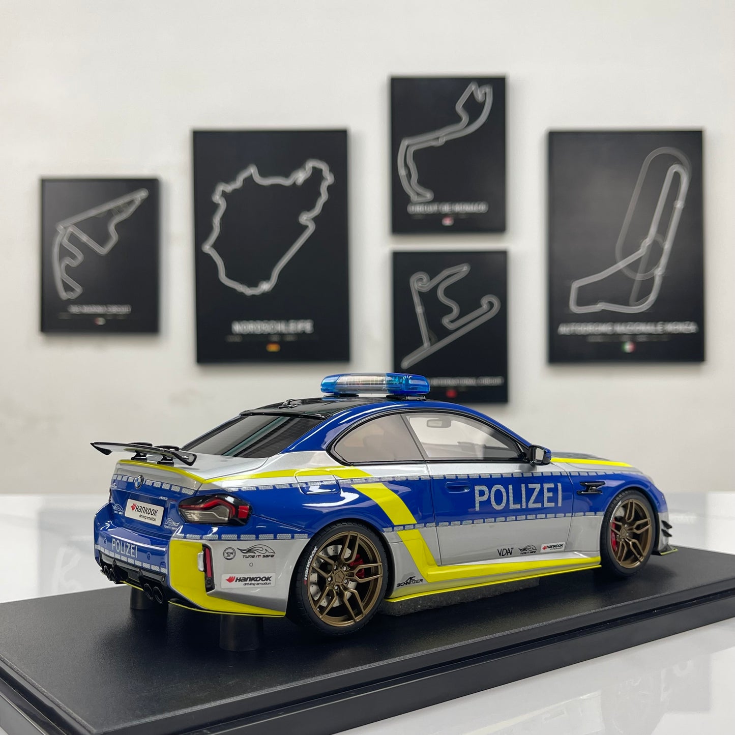 GT Spirit 1/18 BMW AC Schnitzer ACS2 Sport Polizei 2024 Blue/Silver Livery (GT573)