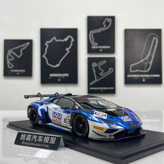 Spark 1/18 Lamborghini Huracán GT3 EVO 2 – 2025 Spa 24 Hours Winner (No. 63, Blue Livery) – 18SPA2025