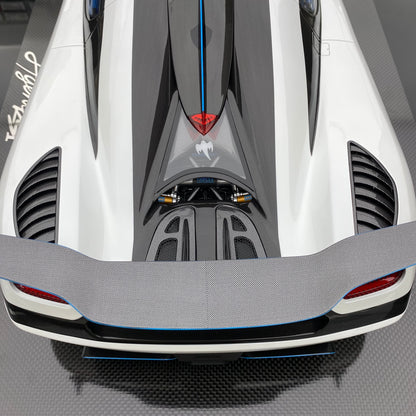 FRONTIART 1/8 Koenigsegg RS1 Pearl White Limited Edition Car Model Collection