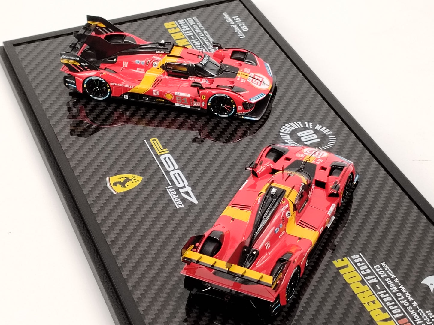 BBR 1/43 Ferrari 499P Hypercar 2023 Pair Set Version Red Model Car