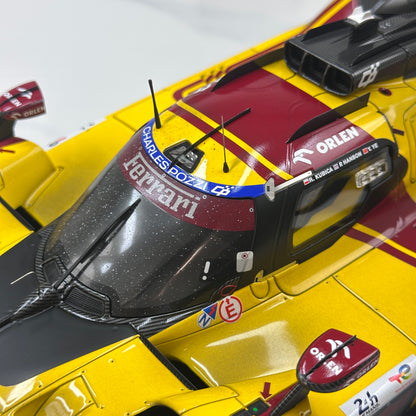 BBR 1/12 Ferrari 499P Le Mans 2025 - Ye Yifei's championship sprint in dirty form - Le Mans #83 - BBR1228Cdirty