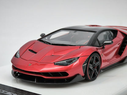 makeup 1/43 Lamborghini Centenario LP770-4 Metallic Red Limited Edition Car Model