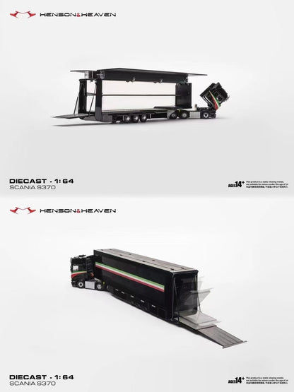 HH Model Alloy 1/64 Side Visible Gull Wing Door Tow Box Set Launched