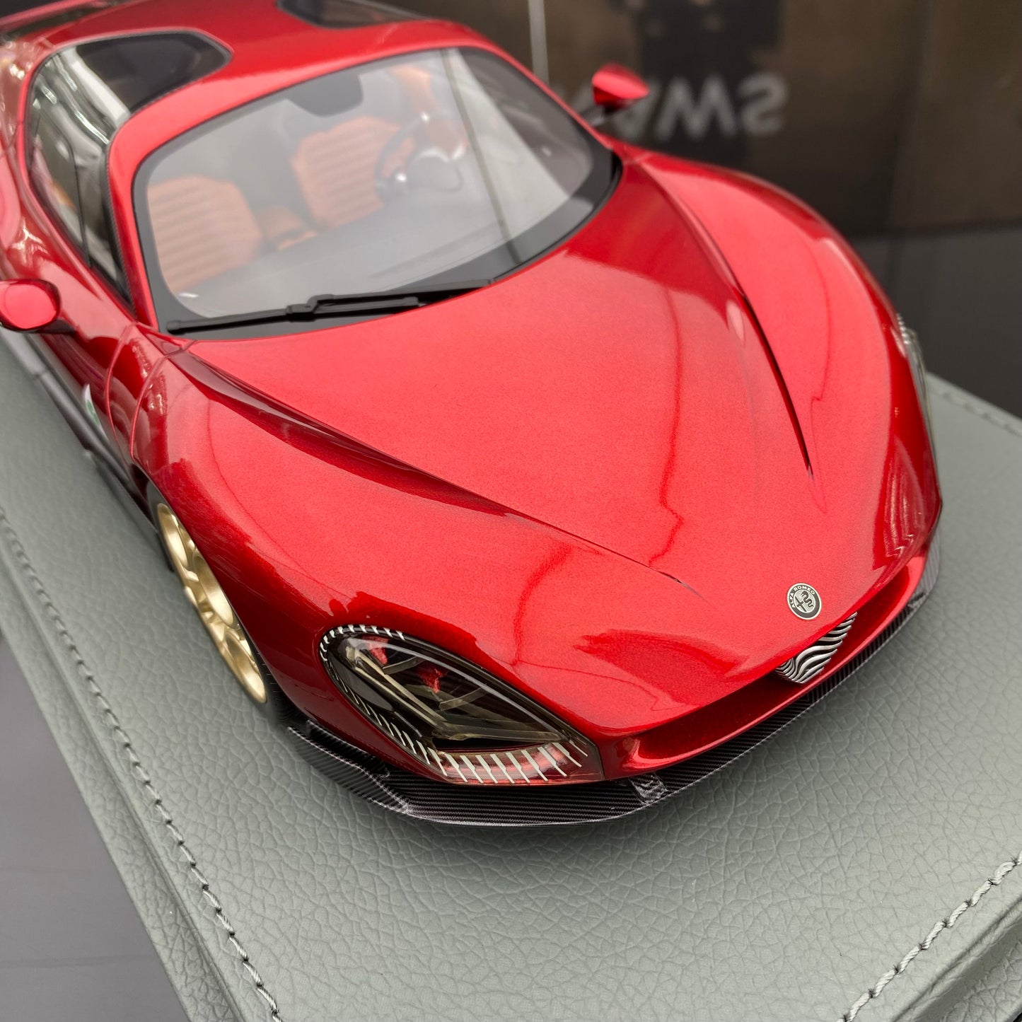 BBR 1/18 Alfa Romeo 33 Stradale red simulated high-end car model ornaments