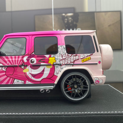 Vehicle Art 1/18 Mercedes-Benz G63 AMG Strawberry Bear Painted Resin Sealed Car Model