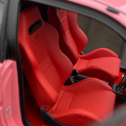 MOTORHELIX 1/18 Honda Civic Type R(EK9) Pink Alloy Fully Open Simulation Car Model