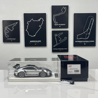 GH MODEL 1/18 Porsche 992 GT3 RS – GT Silver – Limited Edition Model Car