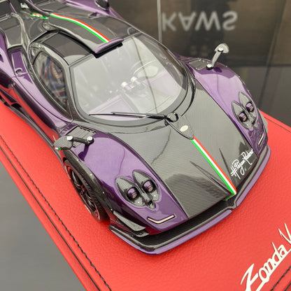 PEAKO 1/18 Pagani Zonda Viola(1 of1) Purple Limited Edition Car Model Ornament Gift