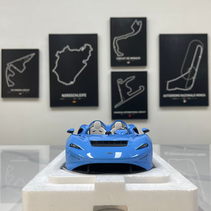 LCD 1/18 McLaren Elva Diecast Model — Sky Blue (LCD18015-BU)