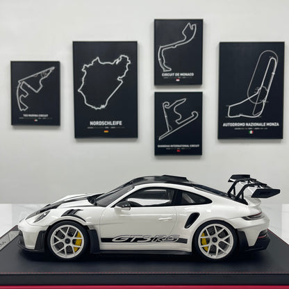 IVY 1/12 Porsche 992 GT3 RS White Wheels Limited Edition Model Car