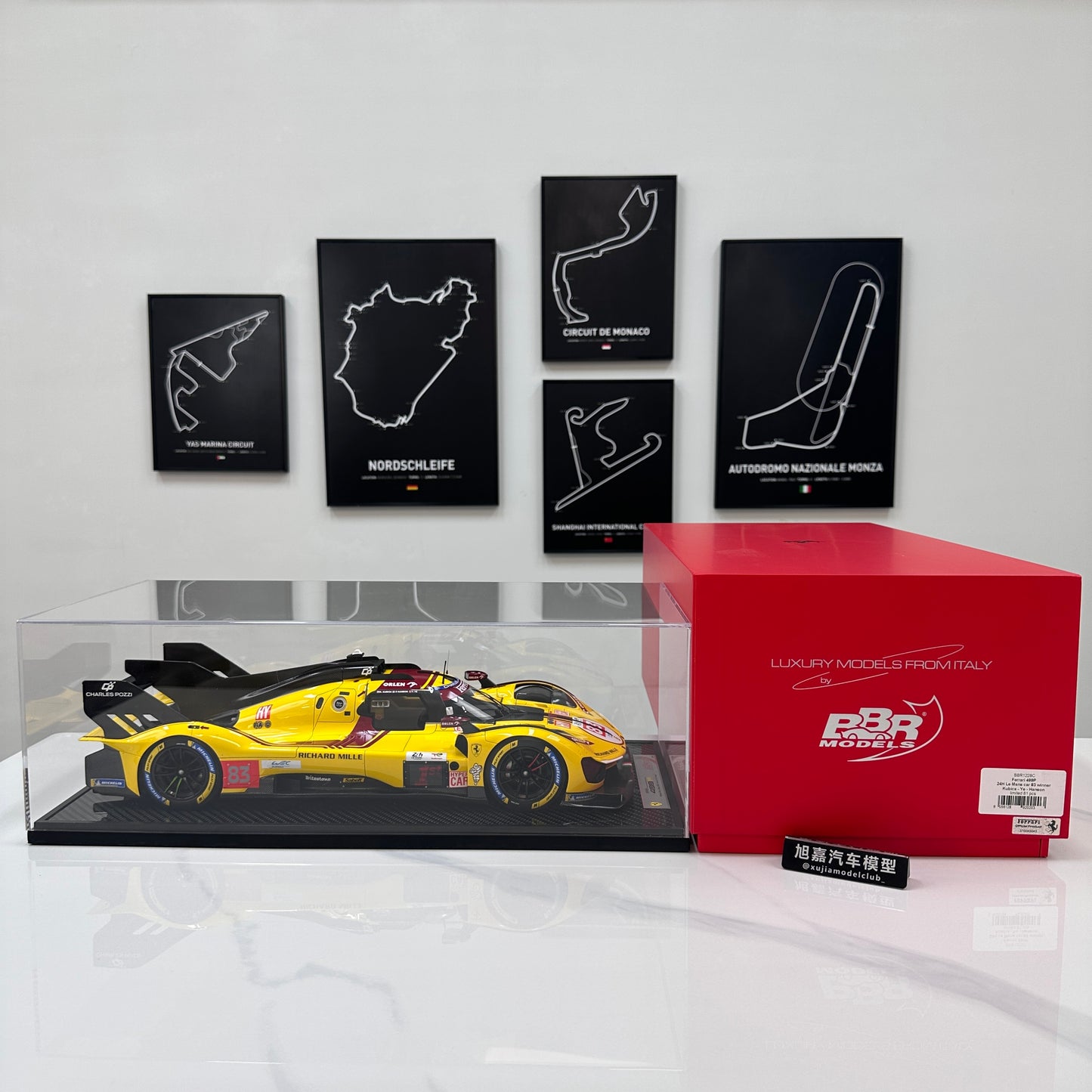 BBR 1/12 Ferrari 499P Le Mans 2025; Ye Yifei, champion, Le Mans #83, BBR1228C