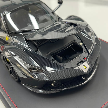 BBR 1/18 Ferrari LaFerrari Alloy Alloy Full Opening Leather Sole Black Knight BBR182244