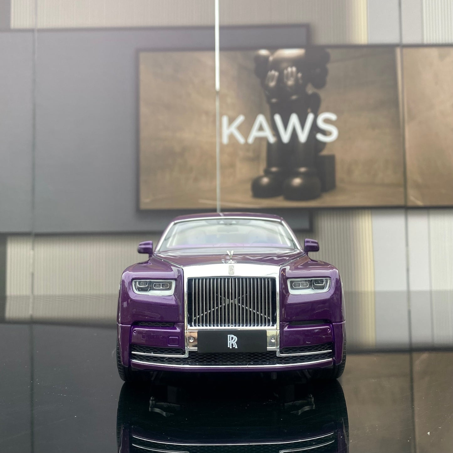 ZP 1/18 Rolls-Royce Phantom Pearlescent Purple Alloy Fully Open Simulation Car Model
