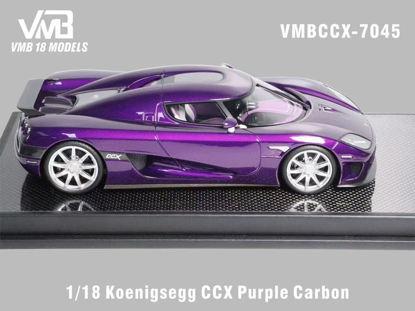 VMB 1/18 Koenigsegg CCX Purple Carbon Limited to 30 units