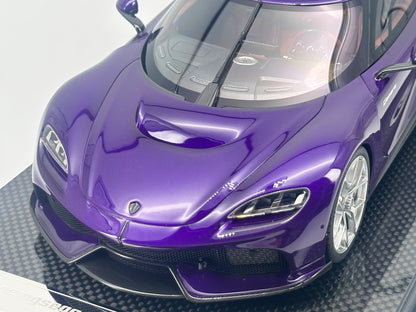 FRONTIART 1/18 Koenigsegg Gemera Purple Model Car Collectible