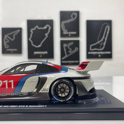 GT Spirit 1/18 Porsche 911 (992) GT3 R Rennsport White/Red Livery GT495