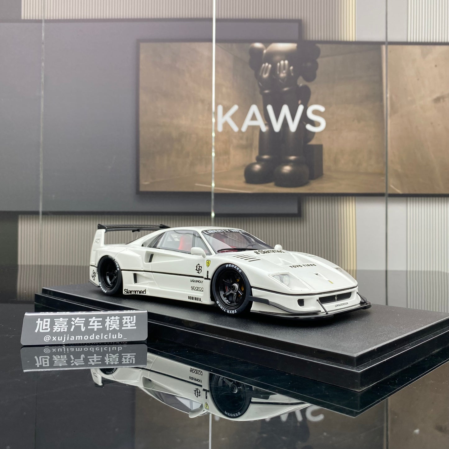 GT Spirit 1/18 Ferrari F40 white simulation car model collection ornaments