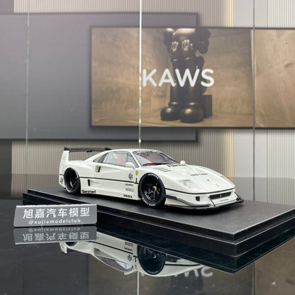 GT Spirit 1/18 Ferrari F40 white simulation car model collection ornaments