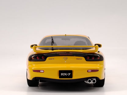 OTTO 1/18 Mazda RX7 FD TYPE R yellow simulation car model ornaments