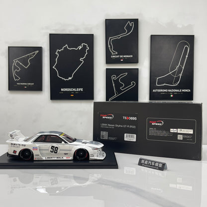TOPSPEED 1/18 Nissan GT-R R32 Kaido Works TAS 2025 White TS0695