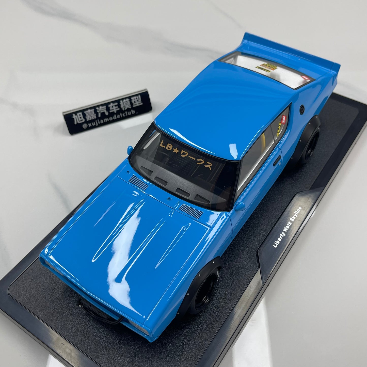 OTTO 1/18 Nissan Skyline 2000 GT-R (KPGC110) by LB-Works - Blue (OT1210)