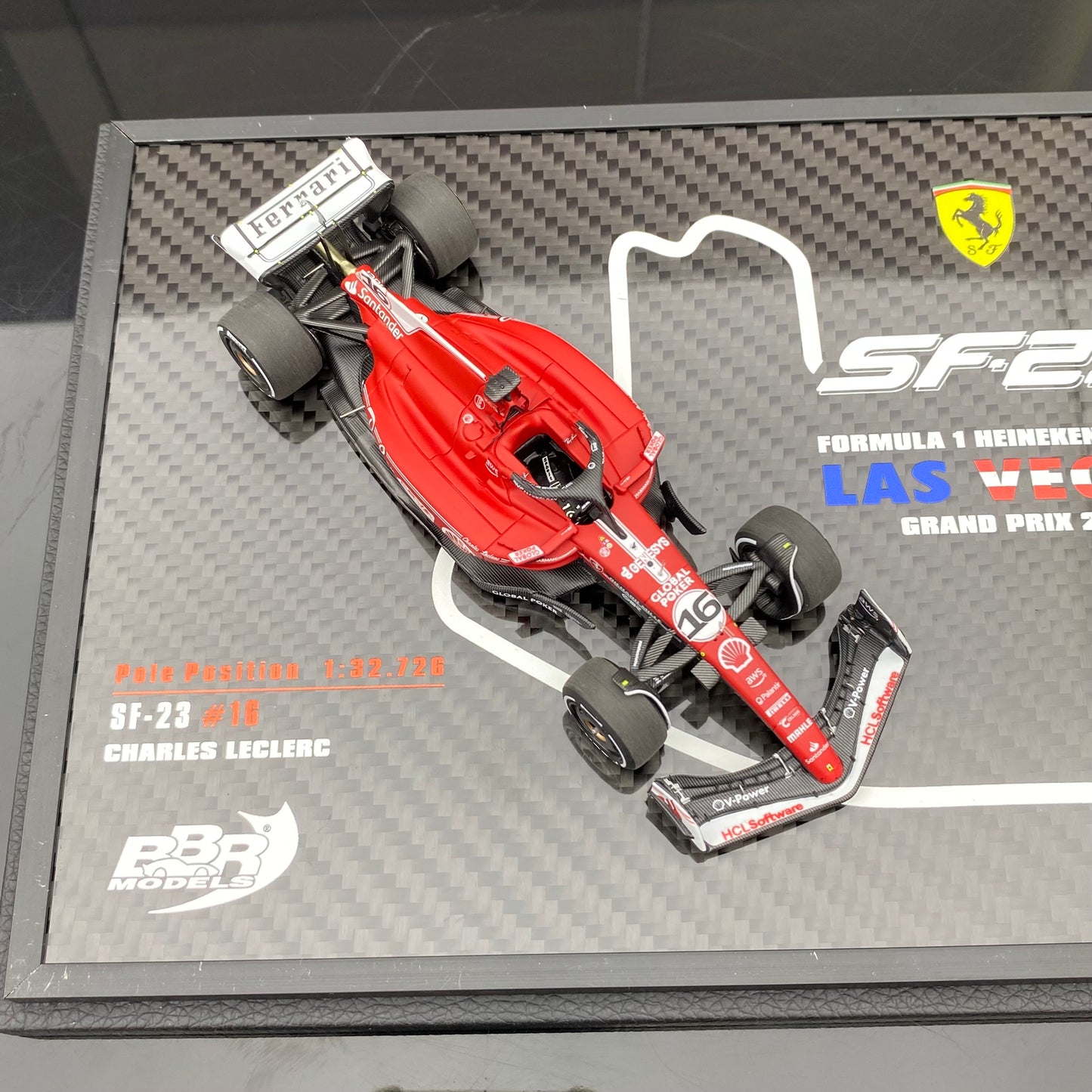 BBR 1/43 Ferrari SF-23 Las Vegas Grand Prix LAS VEGAS double car special painting