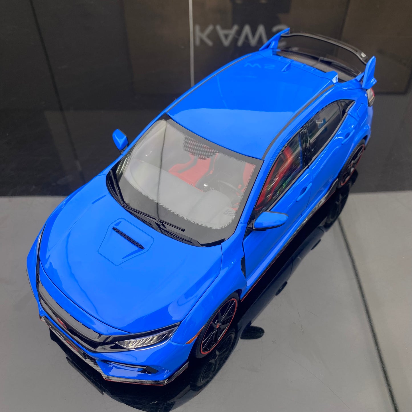 LCD 1/18 Honda Civic TYPE-R FK8 Alloy Simulation Car Model Gift