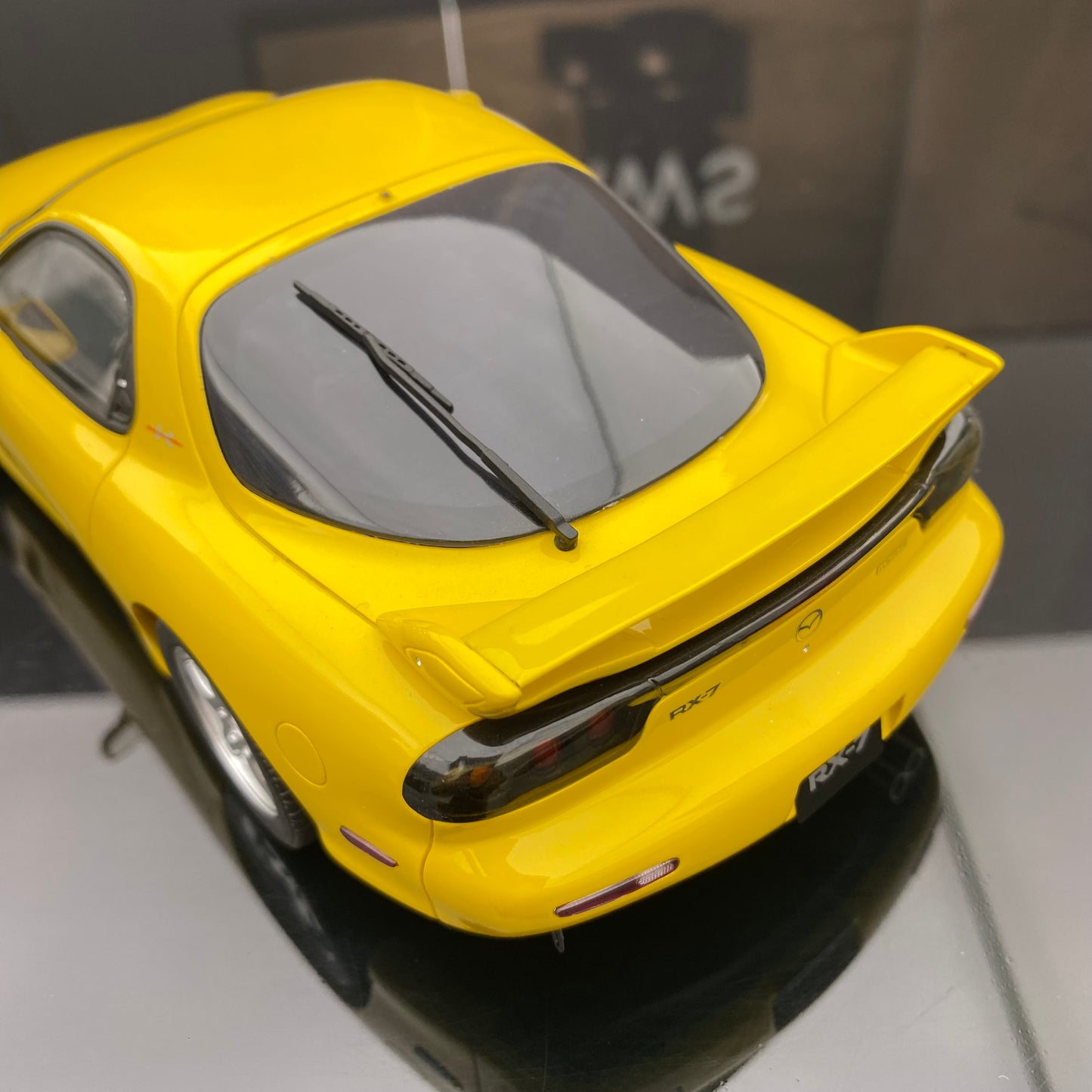 OTTO 1/18 Mazda RX7 FD TYRE R yellow limited edition car model ornament gift